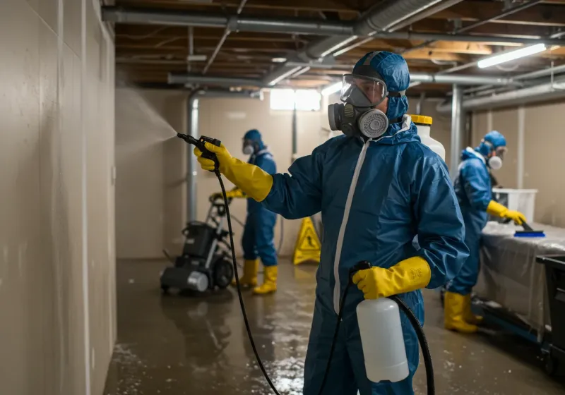 Basement Sanitization and Antimicrobial Treatment process in Jamestown, KY
